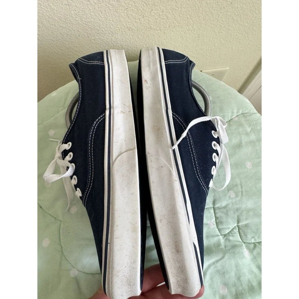 VANS Classic Men's Blue/White Canvas Lace-Up Sneakers size 13